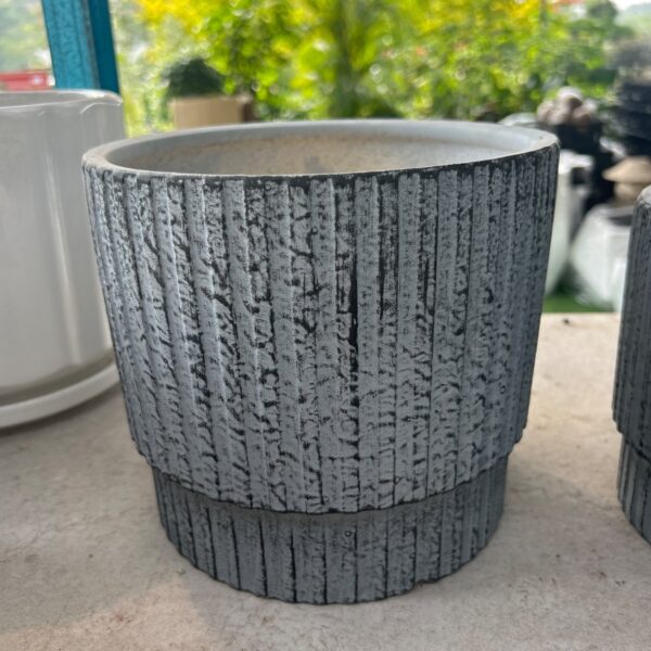 CERAMIC VASE - GREY