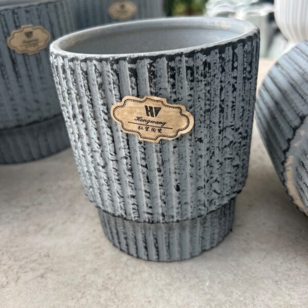 CERAMIC VASE - GREY